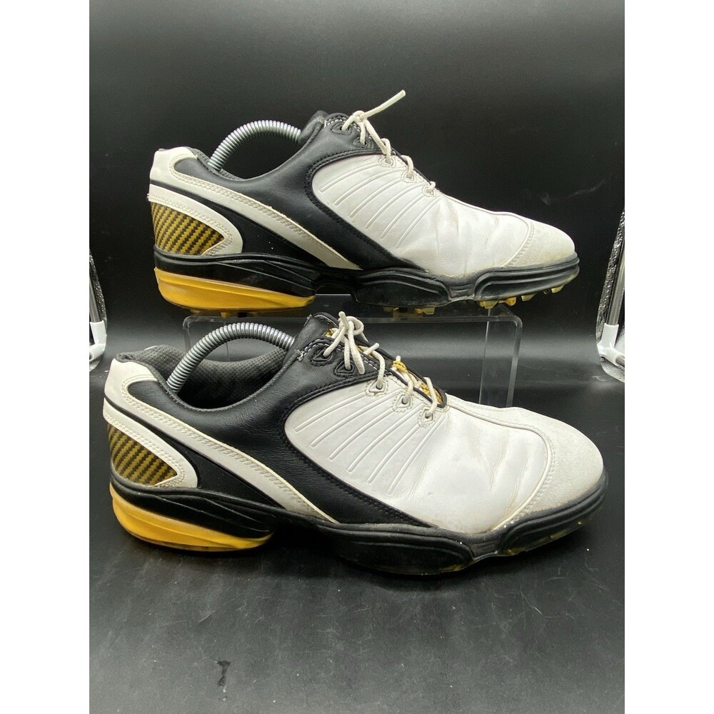 FootJoy Sportflex Spiked Golf Cleats Mens Size 9.5M White Leather 53121